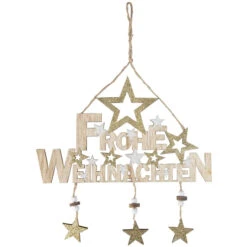 Dekohänger - Frohe Weihnachten - Aus Holz - Ca. 30 X 44 Cm