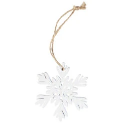 Dekohänger - Schneeflocken - Aus Holz - Ø = Ca. 6 Cm - 15 Stück 10 Dekohänger - Schneeflocken - Aus Holz - Ø = Ca. 6 Cm - 15 Stück -Wohndeko 219184 2