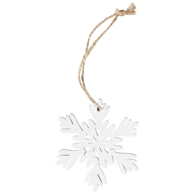 Dekohänger - Schneeflocken - Aus Holz - Ø = Ca. 6 Cm - 15 Stück 6 Dekohänger - Schneeflocken - Aus Holz - Ø = Ca. 6 Cm - 15 Stück – Bild 4