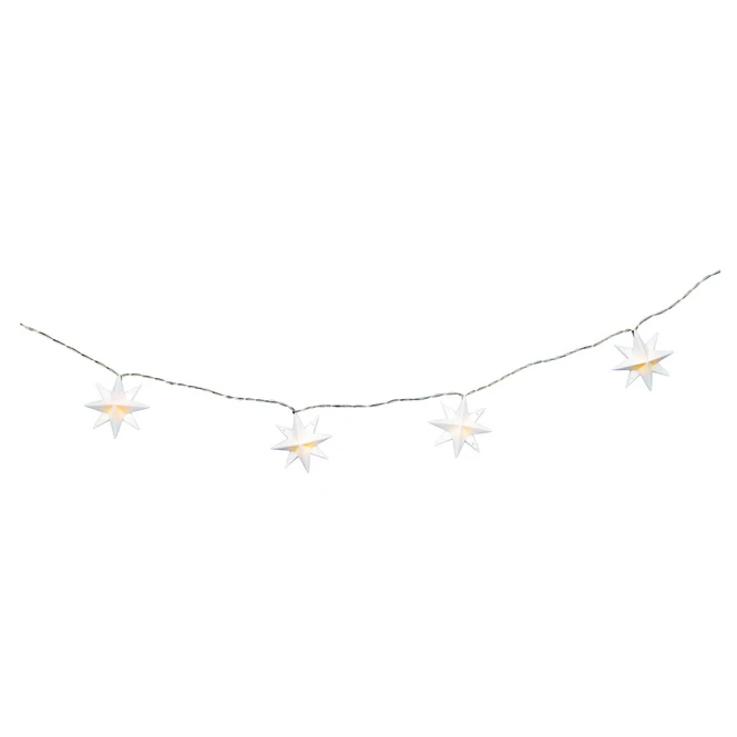 10er LED-Lichterkette - Sterne - Ø = 7 Cm 4 10er LED-Lichterkette - Sterne - Ø = 7 Cm – Bild 2
