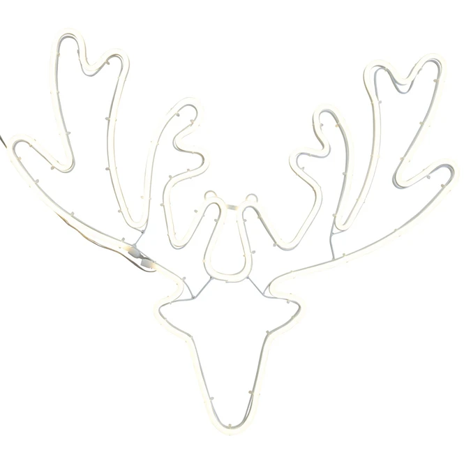 LED-Rentierkopf - 65 X 55 Cm 4 LED-Rentierkopf - 65 X 55 Cm – Bild 2