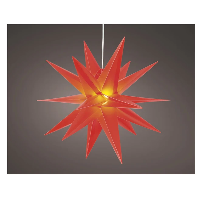 LED-Dekohänger - Stern - Ø = Ca. 30 Cm - Rot 4 LED-Dekohänger - Stern - Ø = Ca. 30 Cm - Rot – Bild 2