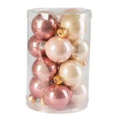 Christbaumkugeln - Aus Glas - Ø = Ca. 3,5 Cm - 16 Stück -Wohndeko 219528 4016096385347 mica living christbaumkugeln 02