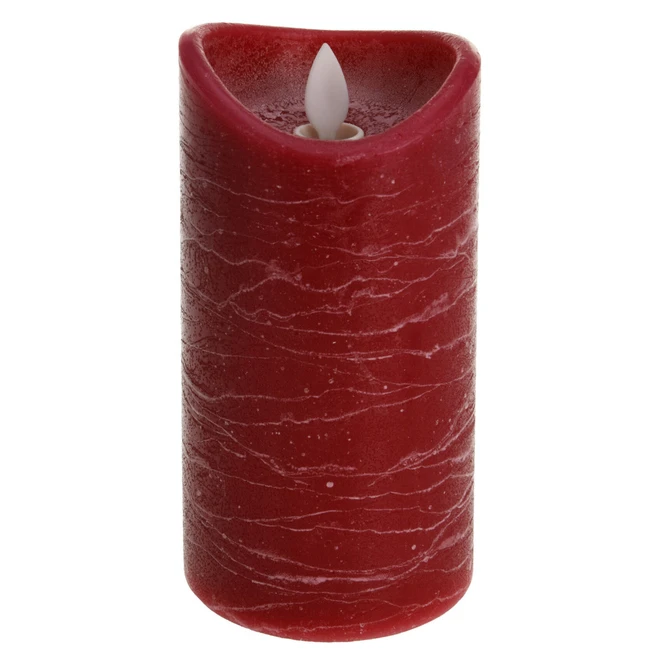 LED-Kerze - Aus Echtwachs - Ca. 7 X 15 Cm - Rot 4 LED-Kerze - Aus Echtwachs - Ca. 7 X 15 Cm - Rot – Bild 2