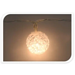 10er LED-Lichterkette - Schneebälle - Ca. 1 M -Wohndeko 219720 2