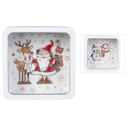 Gebäckdose - Weihnachten - Ca. 17,5 X 17,5 Cm - 1 Stück -Wohndeko 219724