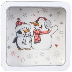 Gebäckdose - Weihnachten - Ca. 17,5 X 17,5 Cm - 1 Stück -Wohndeko 219724 2