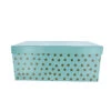 Geschenkbox Punkte Mint/gold -ca. 24 X 15,5 X 9,5 Cm -Wohndeko 221930 bild 4016096388874 box punkte22