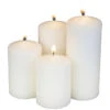 Stufenkerzen - Ø = Ca. 5 Cm - 4 Stück - Weiß -Wohndeko 222666 2
