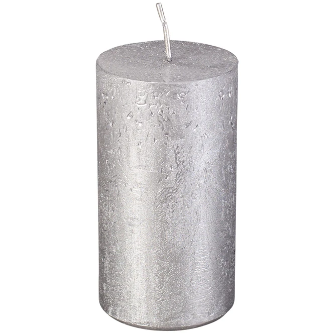 Stumpenkerze - Nova - Ca. 6 X 11 Cm - Grau 5 Stumpenkerze - Nova - Ca. 6 X 11 Cm - Grau – Bild 3