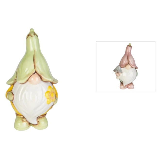 Wichtel - Aus Keramik - Ca. 8,5 X 6,5 X 14 Cm - Verschiedene Farben 3 Wichtel - Aus Keramik - Ca. 8,5 X 6,5 X 14 Cm - Verschiedene Farben