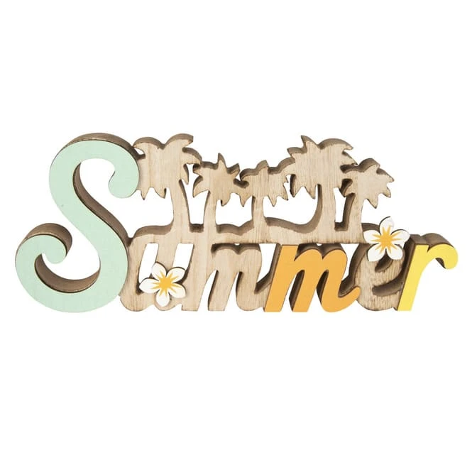 Deko-Schriftzug - Summer - Aus Holz - Ca. 30,5 X 2 X 12,5 Cm 4 Deko-Schriftzug - Summer - Aus Holz - Ca. 30,5 X 2 X 12,5 Cm – Bild 2