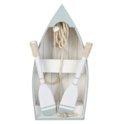 Deko-Boot - Aus Holz - Ca. 21 X 8,5 X 43 Cm 7 Deko-Boot - Aus Holz - Ca. 21 X 8,5 X 43 Cm -Wohndeko 224757 1 neu