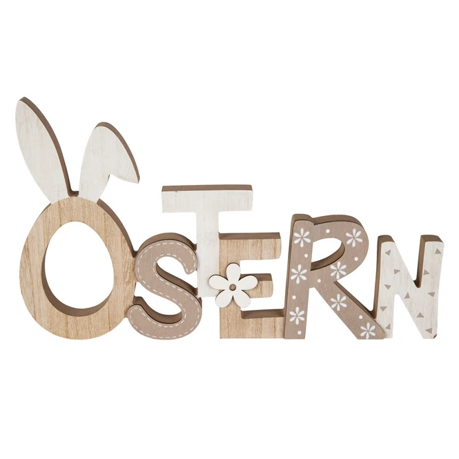 Deko-Schriftzug - Ostern - Aus Holz - Ca. 37,5 X 2,5 X 21,5 Cm 3 Deko-Schriftzug - Ostern - Aus Holz - Ca. 37,5 X 2,5 X 21,5 Cm