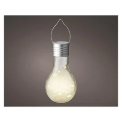 LED-Solarglühbirne - Aus Glas - Ca. 9 X 17 Cm