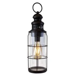 LED-Laterne - Ca. 12 X 12 X 41 Cm