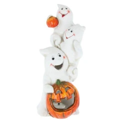 LED-Geister - Aus Magnesia - Ca. 19 X 18,5 X 47,5 Cm