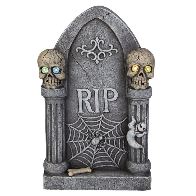 LED-Grabstein - Aus Magnesia - Ca. 18 X 13 X 44,5 Cm 4 LED-Grabstein - Aus Magnesia - Ca. 18 X 13 X 44,5 Cm – Bild 2