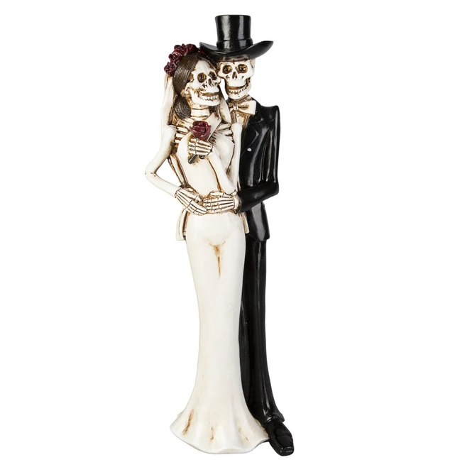 Skelett - Brautpaar - Aus Polyresin - Ca. 12 X 11 X 39 Cm 4 Skelett - Brautpaar - Aus Polyresin - Ca. 12 X 11 X 39 Cm – Bild 2