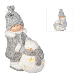Winterkind - Aus Terrakotta - Ca. 11 X 6,5 X 16 Cm - 1 Stück -Wohndeko 228682 0