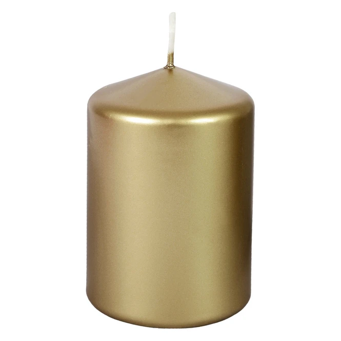 Stumpenkerze - Ca. 7 X 10 Cm - Gold 3 Stumpenkerze - Ca. 7 X 10 Cm - Gold