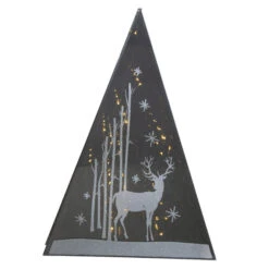 LED-Pyramide - Hirsch - Aus Glas - Verschiedene Größen