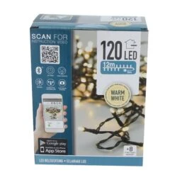 120er LED Lichterkette - Ca. 12 M - Warmweiß