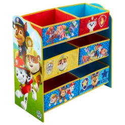 Paw Patrol - Regal Mit 6 Boxen -Wohndeko 229598 5013138665268 paw regalpawpatrol 1