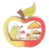 Standdeko - Apfel - Aus Holz - Ca. 17 X 2,5 X 15,5 Cm -Wohndeko 229611 neu