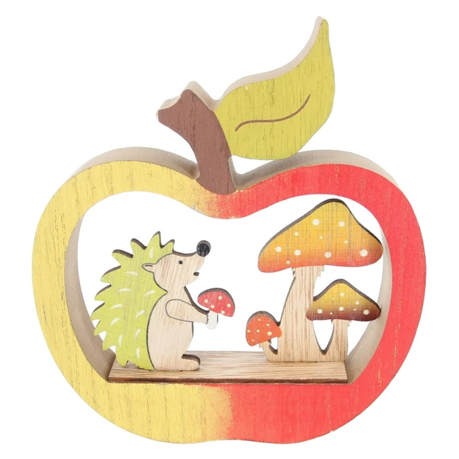 Standdeko - Apfel - Aus Holz - Ca. 17 X 2,5 X 15,5 Cm 3 Standdeko - Apfel - Aus Holz - Ca. 17 X 2,5 X 15,5 Cm