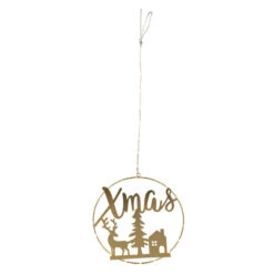 LED-Dekohänger - Kreis - Ø = Ca. 30,5 Cm - Verschiedene Aufschriften