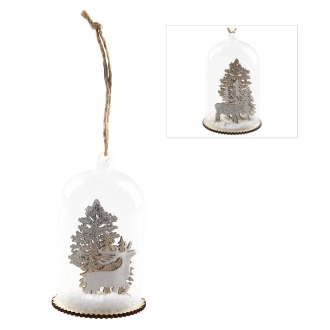 Dekohänger - Glocke - Aus Glas - Ca. 6,5 X 6,5 X 10,5 Cm - 1 Stück 4 Dekohänger - Glocke - Aus Glas - Ca. 6,5 X 6,5 X 10,5 Cm - 1 Stück – Bild 2