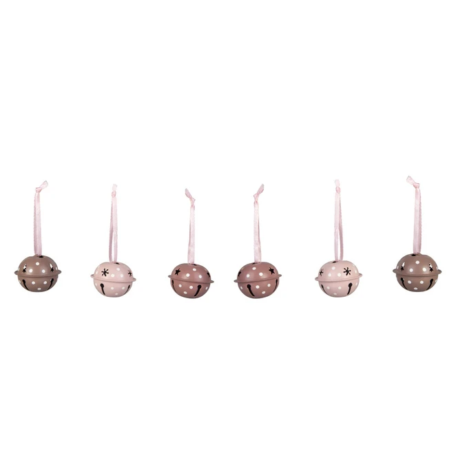 Deko-Glöckchen - Ø = Ca. 4 Cm - 6 Stück - 1 Set 3 Deko-Glöckchen - Ø = Ca. 4 Cm - 6 Stück - 1 Set