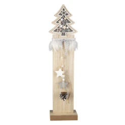 LED-Standdeko - Baum - Aus Holz - Ca. 13 X 7 X 54 Cm 5 LED-Standdeko - Baum - Aus Holz - Ca. 13 X 7 X 54 Cm -Wohndeko 229663 1