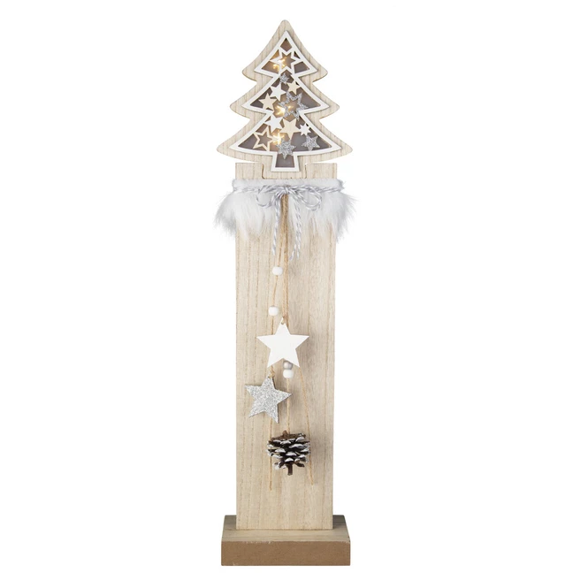 LED-Standdeko - Baum - Aus Holz - Ca. 13 X 7 X 54 Cm 3 LED-Standdeko - Baum - Aus Holz - Ca. 13 X 7 X 54 Cm