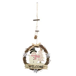 Dekohänger - Kranz - Aus Rattan - Ca. 18 X 3 X 55 Cm