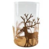 Windlichtglas - Hirsch - Ca. 10,5 X 10,5 X 18,5 Cm 1 Windlichtglas - Hirsch - Ca. 10,5 X 10,5 X 18,5 Cm -Wohndeko 229754