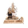 Dekoschlitten - Hirsche - Aus Holz - Ca. 14 X 5,5 X 14,5 Cm -Wohndeko 229854 4016096416393 mica living schlitten 01