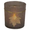Teelichtglas - Blatt - Ca. 7,5 X 8 Cm - Braun 2 Teelichtglas - Blatt - Ca. 7,5 X 8 Cm - Braun -Wohndeko 2298661