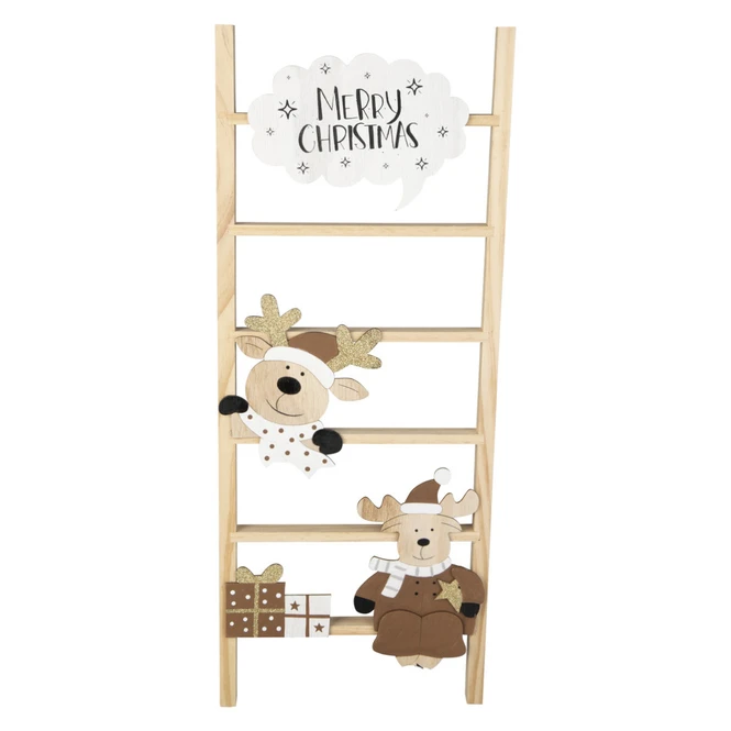 Dekoleiter - Aus Holz - Ca. 24 X 2 X 60 Cm 3 Dekoleiter - Aus Holz - Ca. 24 X 2 X 60 Cm