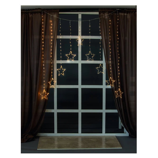 325er LED-Lichtervorhang - Sterne - Ca. 120 X 120 Cm 5 325er LED-Lichtervorhang - Sterne - Ca. 120 X 120 Cm – Bild 3