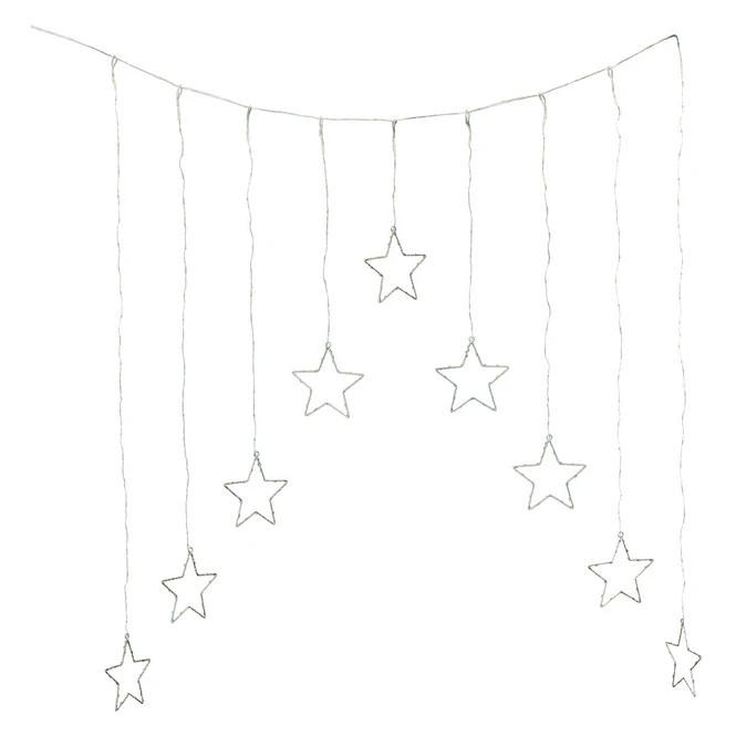 325er LED-Lichtervorhang - Sterne - Ca. 120 X 120 Cm 3 325er LED-Lichtervorhang - Sterne - Ca. 120 X 120 Cm