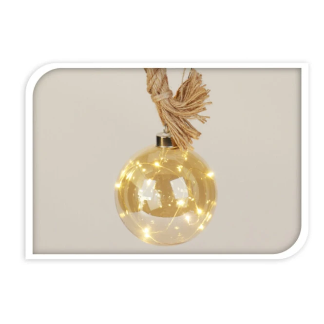 LED-Kugel - Aus Glas - Ø = Ca. 12 Cm - Amber 4 LED-Kugel - Aus Glas - Ø = Ca. 12 Cm - Amber – Bild 2