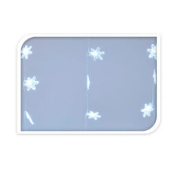 40er LED-Lichtervorhang - Schneeflocken - Ca. 100 X 96 Cm 8 40er LED-Lichtervorhang - Schneeflocken - Ca. 100 X 96 Cm -Wohndeko 230007 2