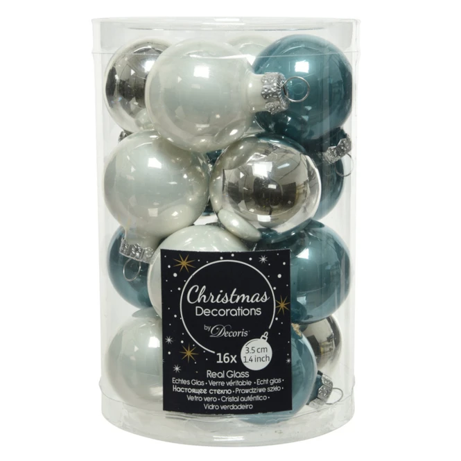 Christbaumkugeln - Winter Joy - Ø = Ca. 3,5 Cm - 16 Stück 3 Christbaumkugeln - Winter Joy - Ø = Ca. 3,5 Cm - 16 Stück