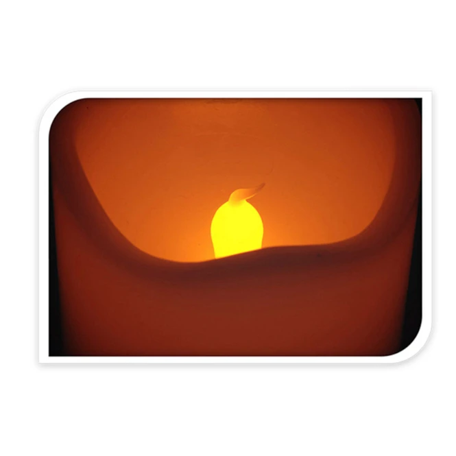 LED-Kerze - Aus Echtwachs - Ca. 7 X 9 Cm 4 LED-Kerze - Aus Echtwachs - Ca. 7 X 9 Cm – Bild 2