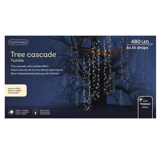 480er Baum-Kaskadenbeleuchtung - Ca. 200 Cm 3 480er Baum-Kaskadenbeleuchtung - Ca. 200 Cm