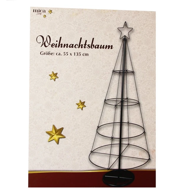 Weihnachtsbaum - Schwarz - Maße Ca. 55 X 135 Cm 3 Weihnachtsbaum - Schwarz - Maße Ca. 55 X 135 Cm