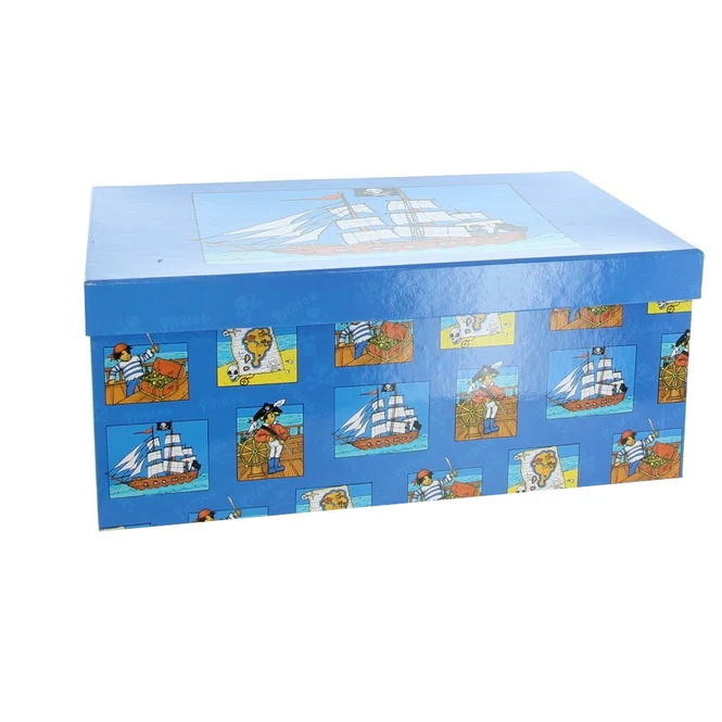 Geschenkbox - M - Pirat Blau - Aus Papier - Ca. 24 X 15,5 X 9,5 Cm 3 Geschenkbox - M - Pirat Blau - Aus Papier - Ca. 24 X 15,5 X 9,5 Cm