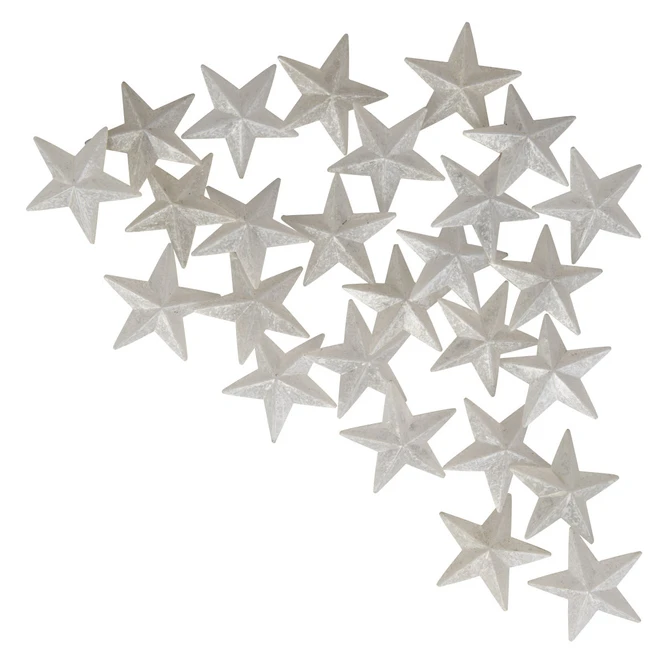 Streudeko - Sterne - Ø = Ca. 3,5 Cm - Weiß 3 Streudeko - Sterne - Ø = Ca. 3,5 Cm - Weiß